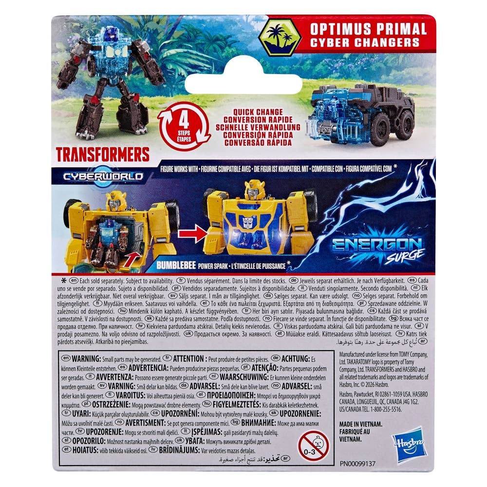 Transformers Cyberworld Cyber Changers Optimus Primal