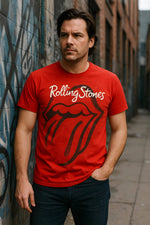 Rolling Stones - Large Spraypaint Tongue Men's T Shirt