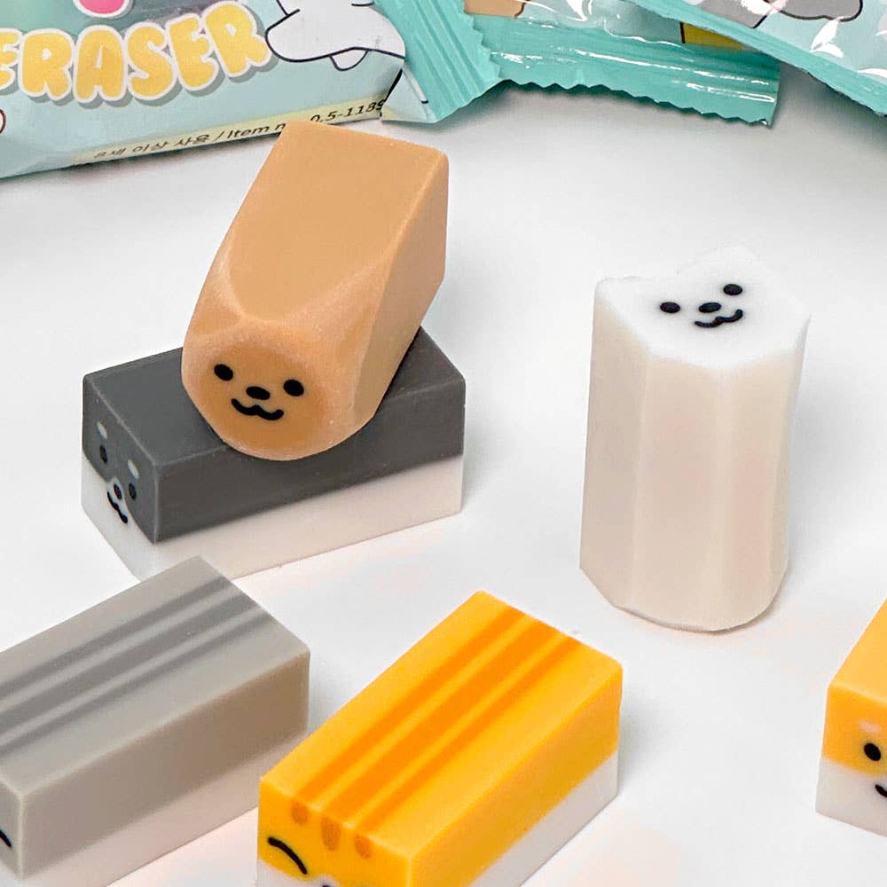 Stretchy Pet Random Eraser – Dog & Cat Characters