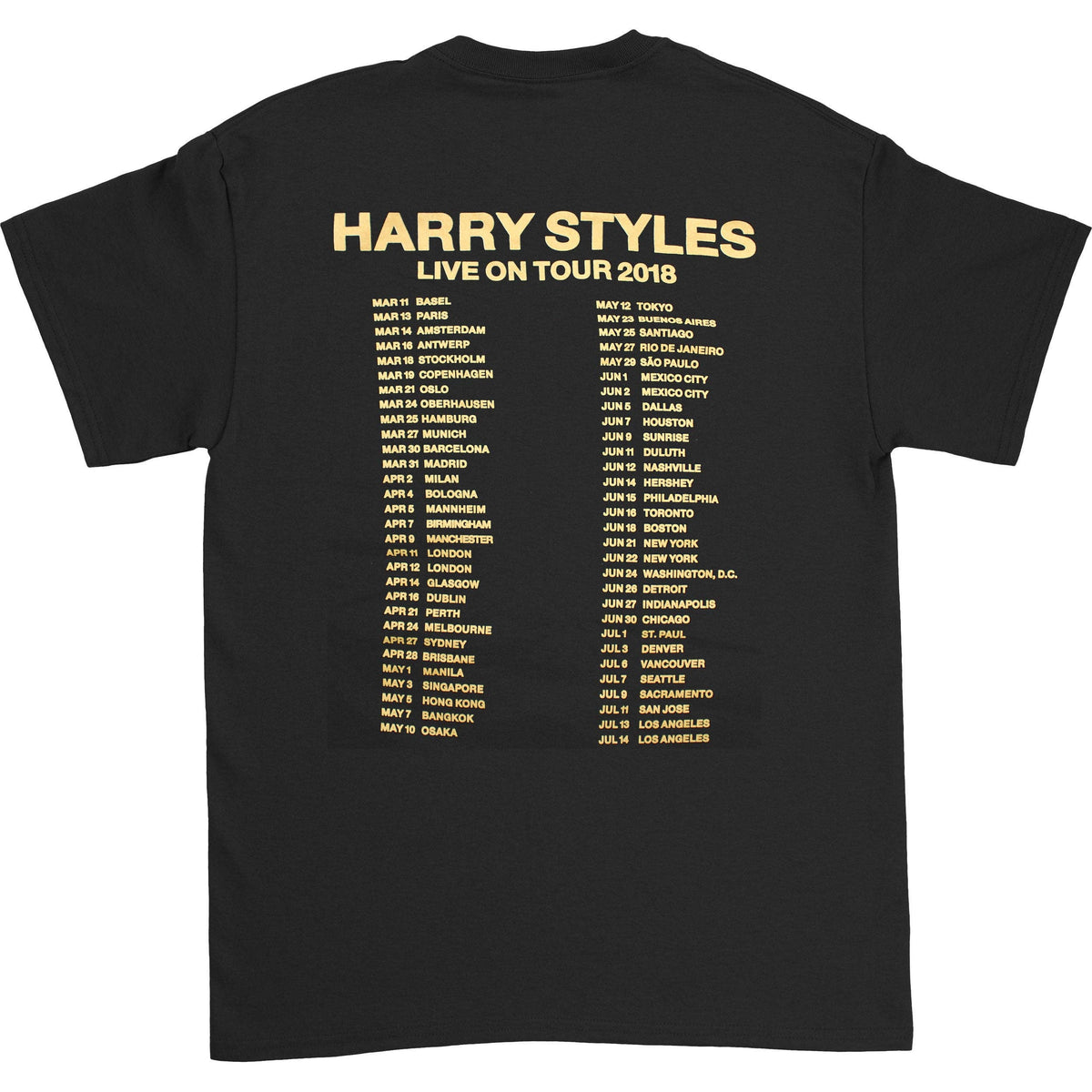 Harry Styles Live On Tour 2018 T-shirt