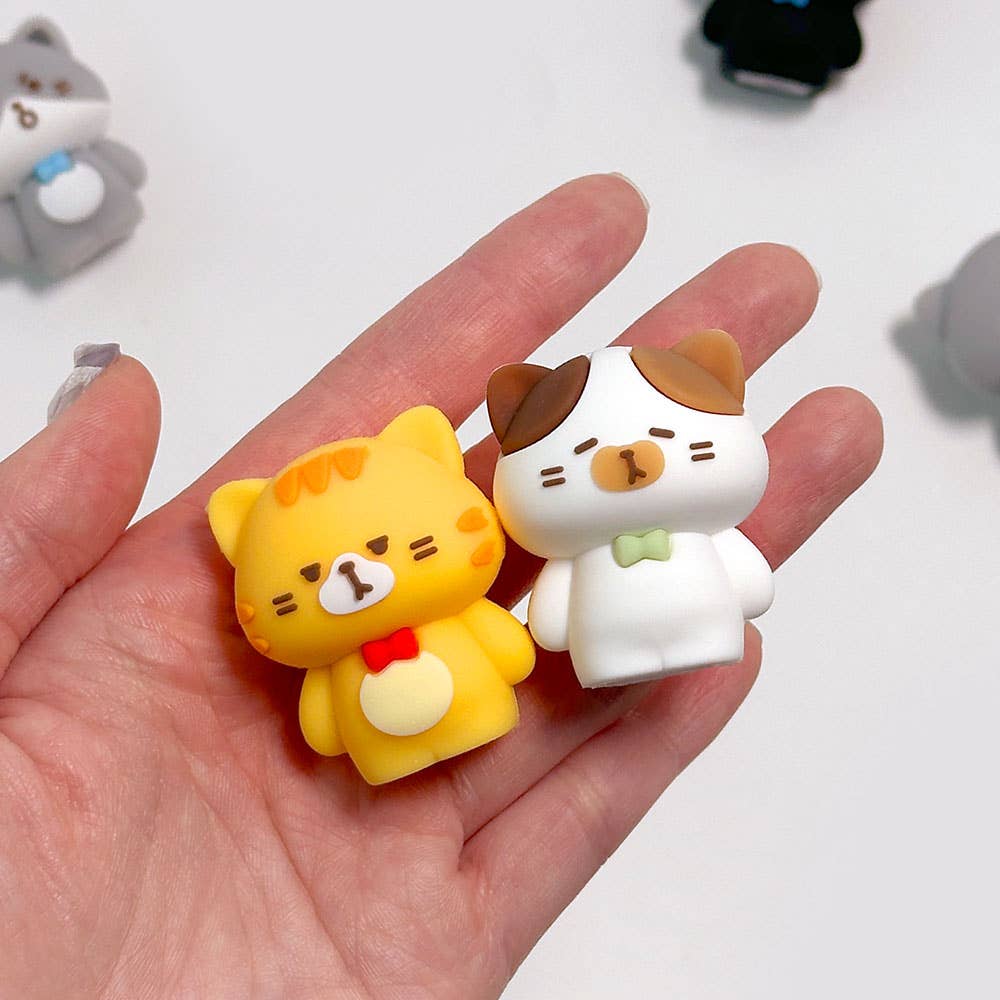 Cat Figure 3D Silicon Pencil Sharpener