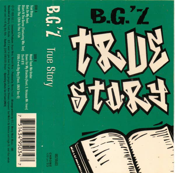 B.G.Z. True Story Sealed Music Cassette