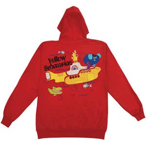 Beatles Bubbles Zippered Hooded Sweatshirt