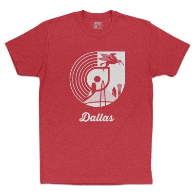 Josey Dallas Logo Tee [White On Red]