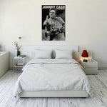 Johnny Cash Middle Finger San Quentin Poster - 24" x 36"