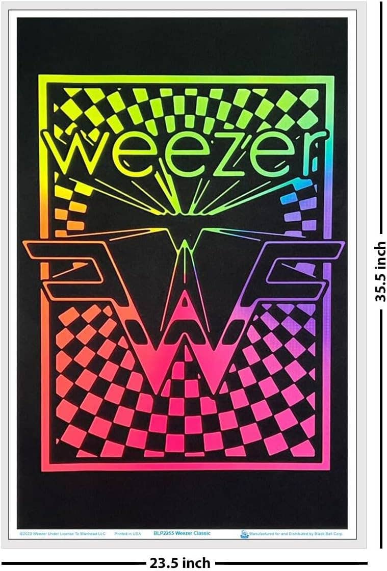 Weezer Logo Blacklight Poster - 23" x 35"