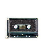 Black Glitter Cassette Decal Bag Charm | Cute Sticker Gifts