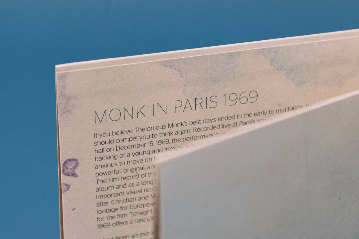 Thelonious Monk — Paris 1969 | Live Jazz Vinyl LP