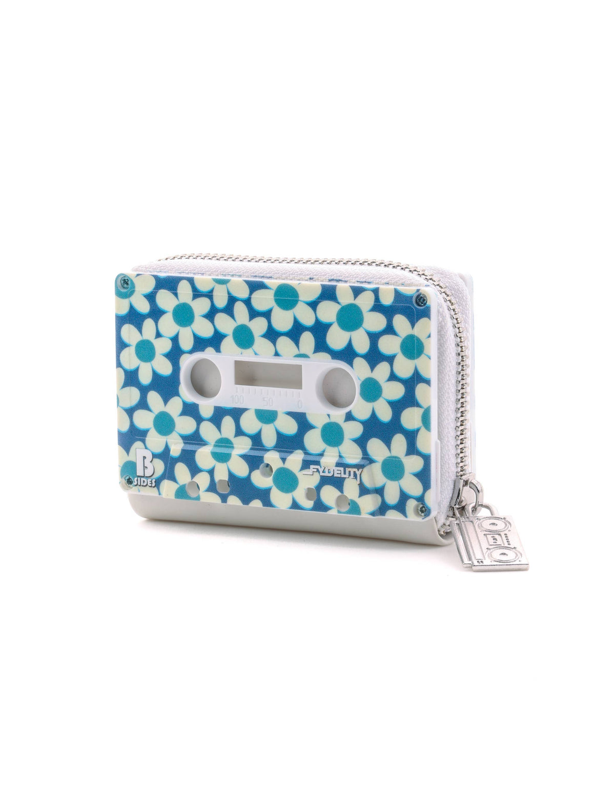 Small Womens Cute Wallet Retro 80 Cassette Tape Daisy