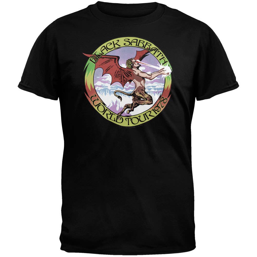 Black Sabbath - Tour 78 Black Men's T Shirt