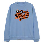 Josey Letterman Embroidered Sweatshirt [Baby Blue]
