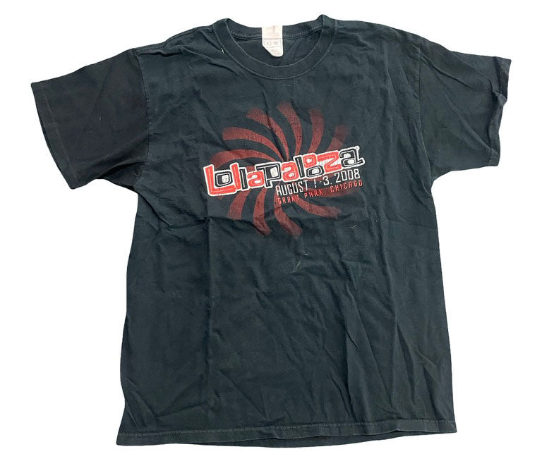 Lollapalooza 2008 Tee XL [Radiohead, Kanye West, Nine Inch Nails, Rage ATM] (Vintage Apparel)