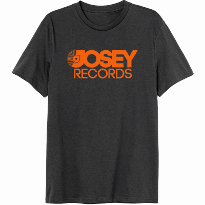 Josey Stacked Logo Tee [Orange On Charcoal]